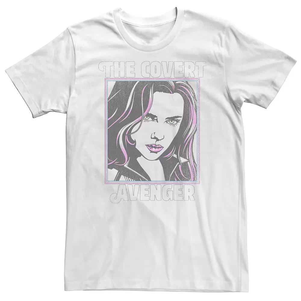 Big & Tall Marvel Retro Pop Black Widow Tee, Men's,  Product Image