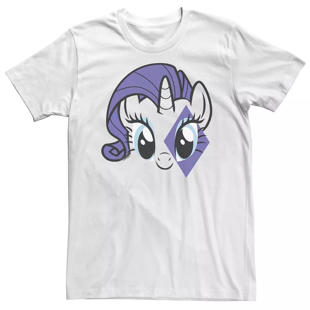 Big & Tall My Little Pony: Friendship Is Magic Rarity Big Face Tee, Men's,  Product Image