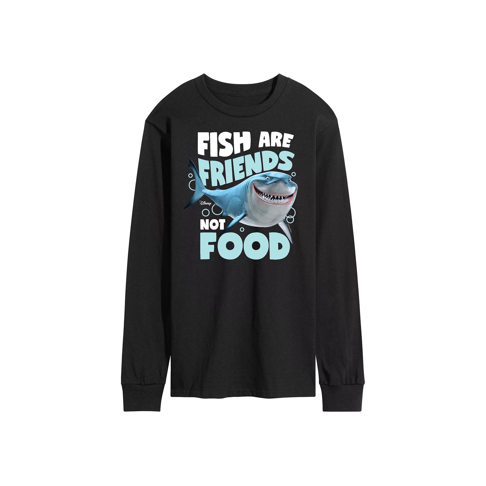 Disney/Pixar Finding Nemo Men's Fish Are Friends Long Sleeve Graphic Tee,  Product Image