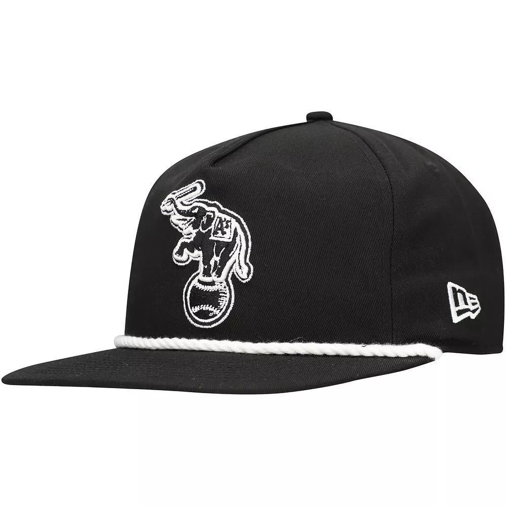 Men's New Era Black Oakland Athletics Golfer Snapback Hat Product Image