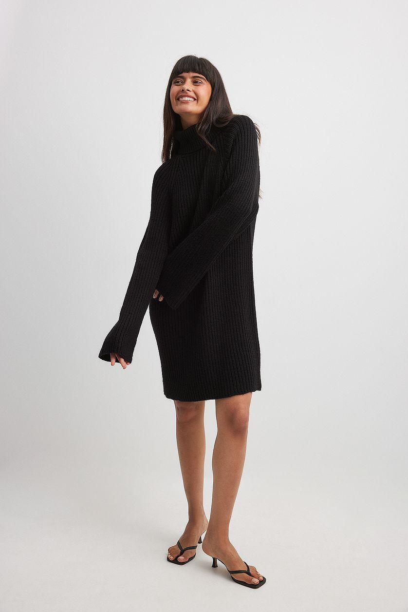 Knitted Sweater Dress Offwhite Product Image