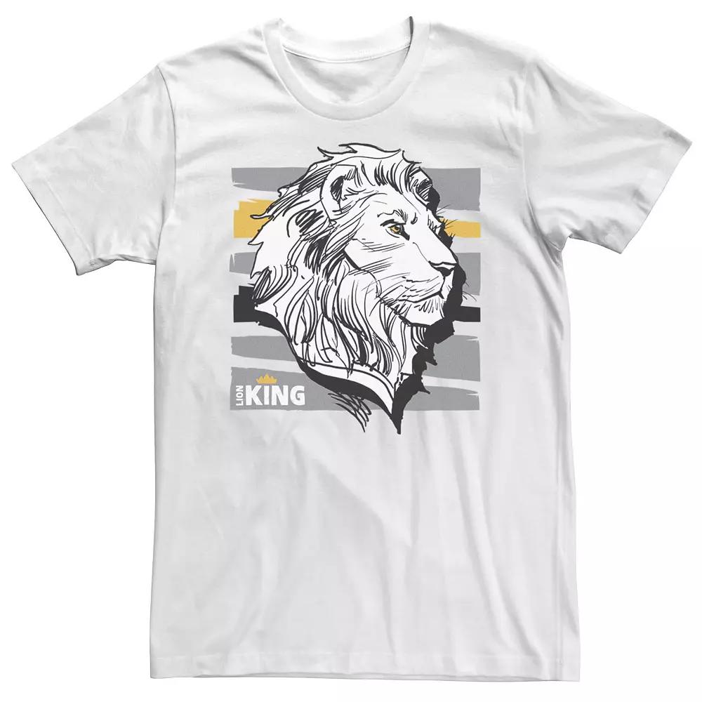 Big & Tall Disney The Lion King Live Action Mufasa Sketched Portrait Tee, Men's,  Product Image