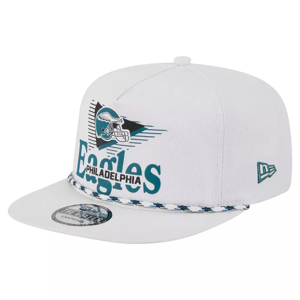 Men's New Era White Philadelphia Eagles Collide Golfer Snapback Hat Product Image