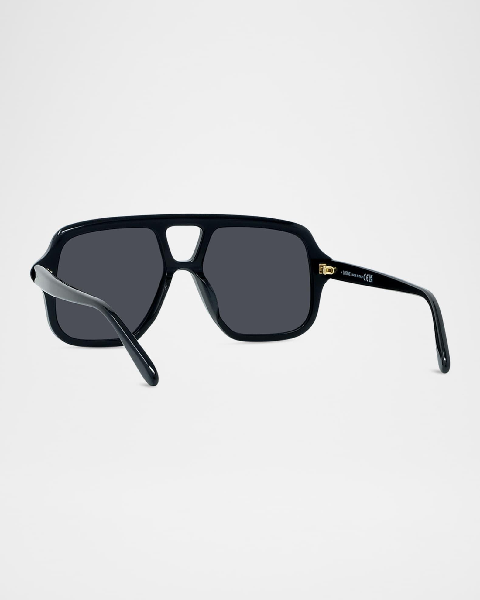 Slim Aviator Logo Sunglasses Product Image