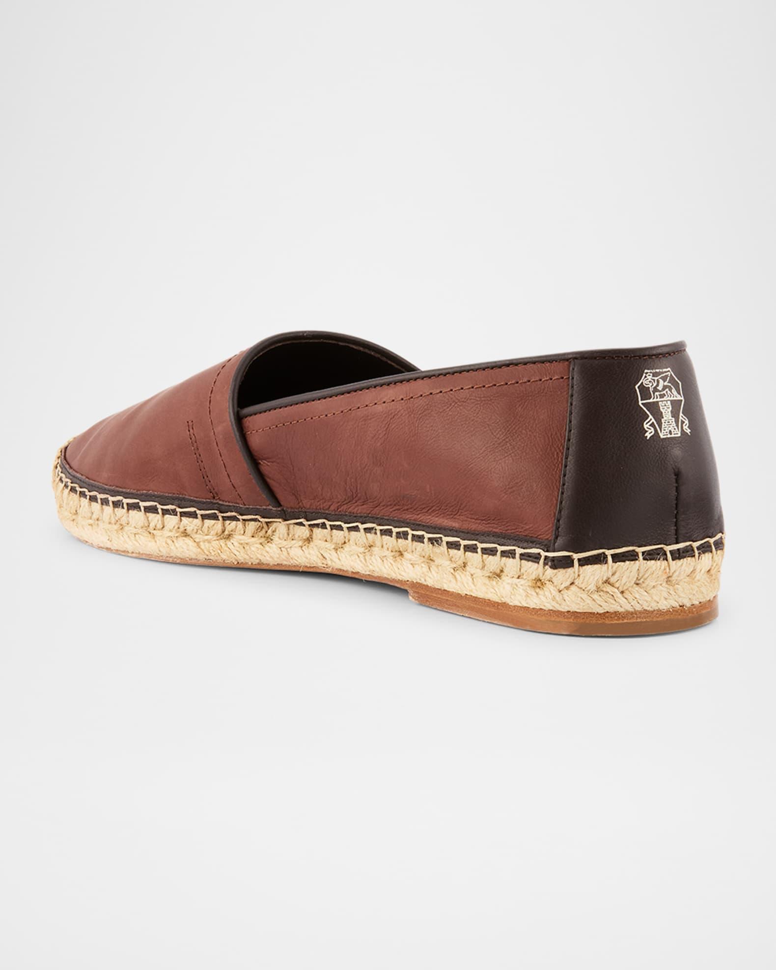 Men's Leather and Hemp Espadrilles Product Image