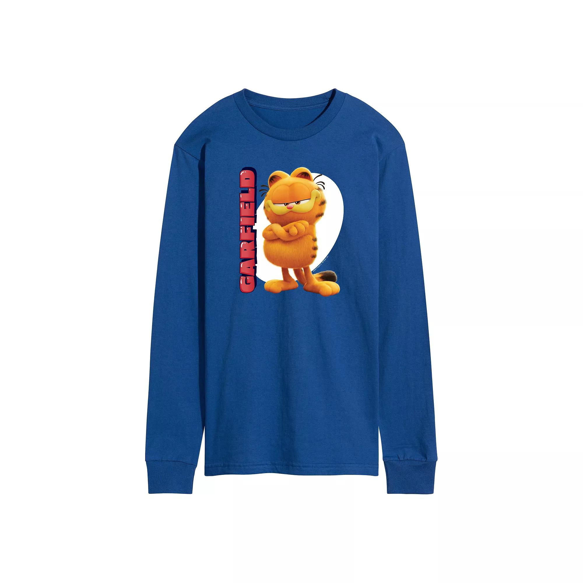 Men's Garfield The Movie Long Sleeve Graphic Tee,  Product Image