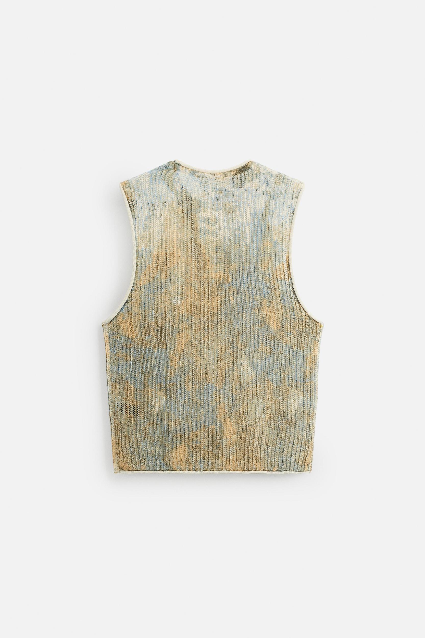 ABSTRACT PRINT KNIT TANK TOP Product Image