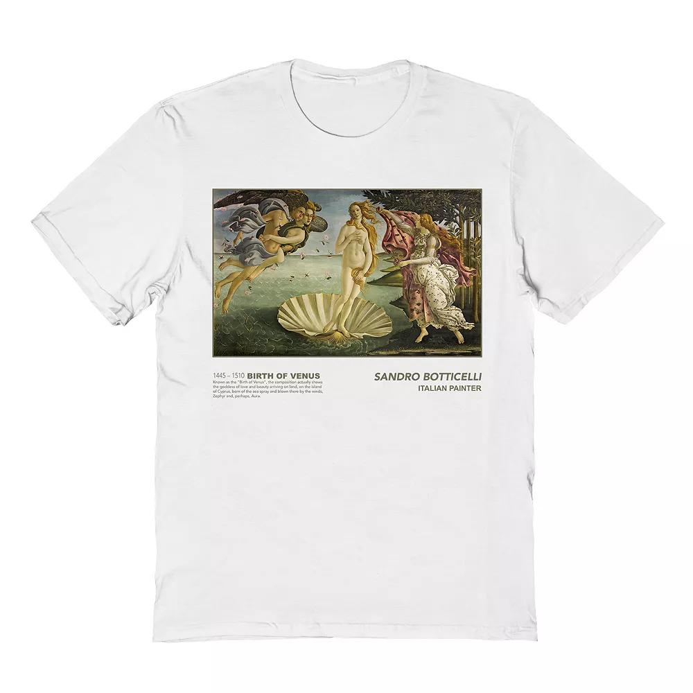 Men's Sandro Botticelli Birth Venus Tee, Size: XXL, White Product Image