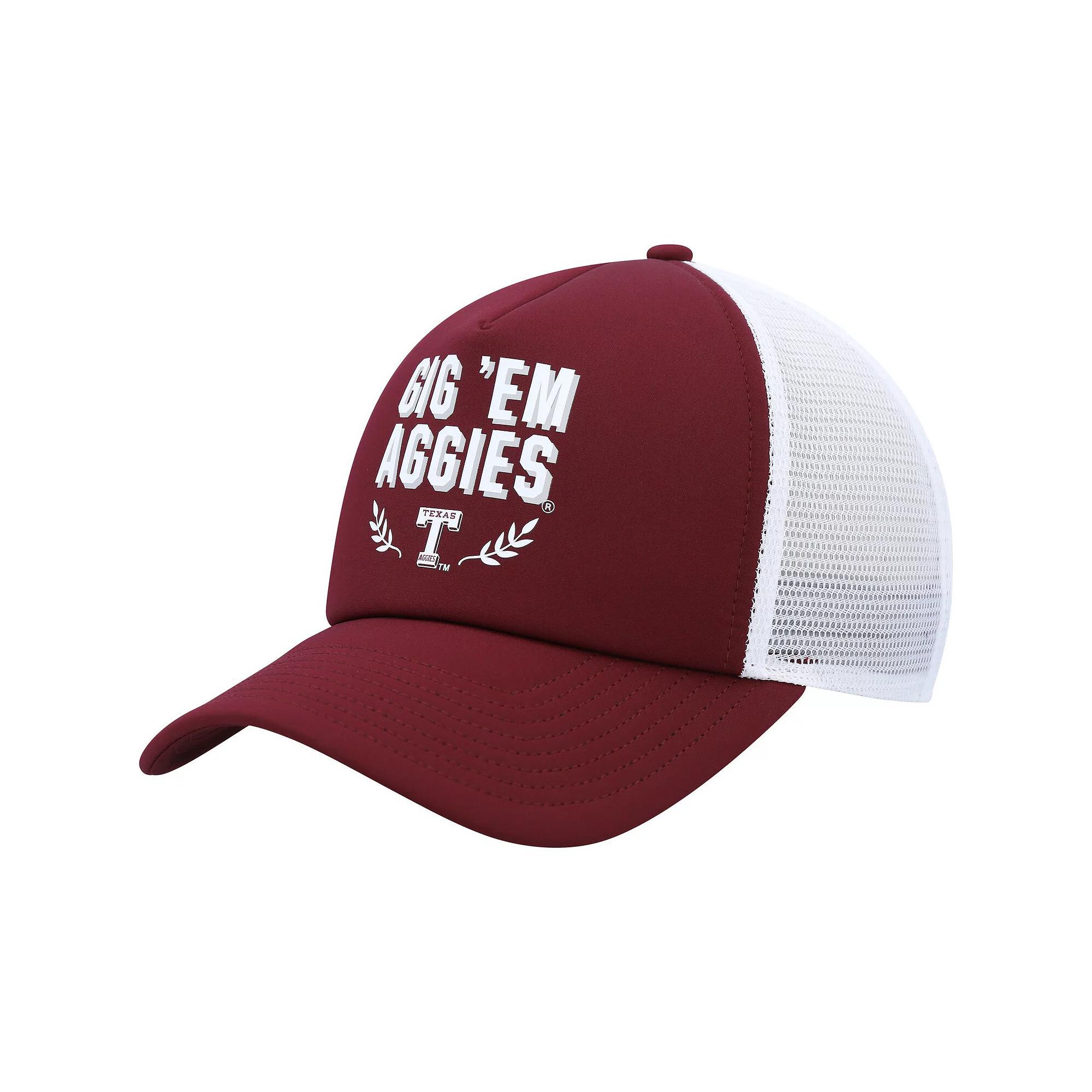 Men's adidas Maroon Texas A&M Aggies Phrase Foam Front Trucker Adjustable Hat, Red Product Image