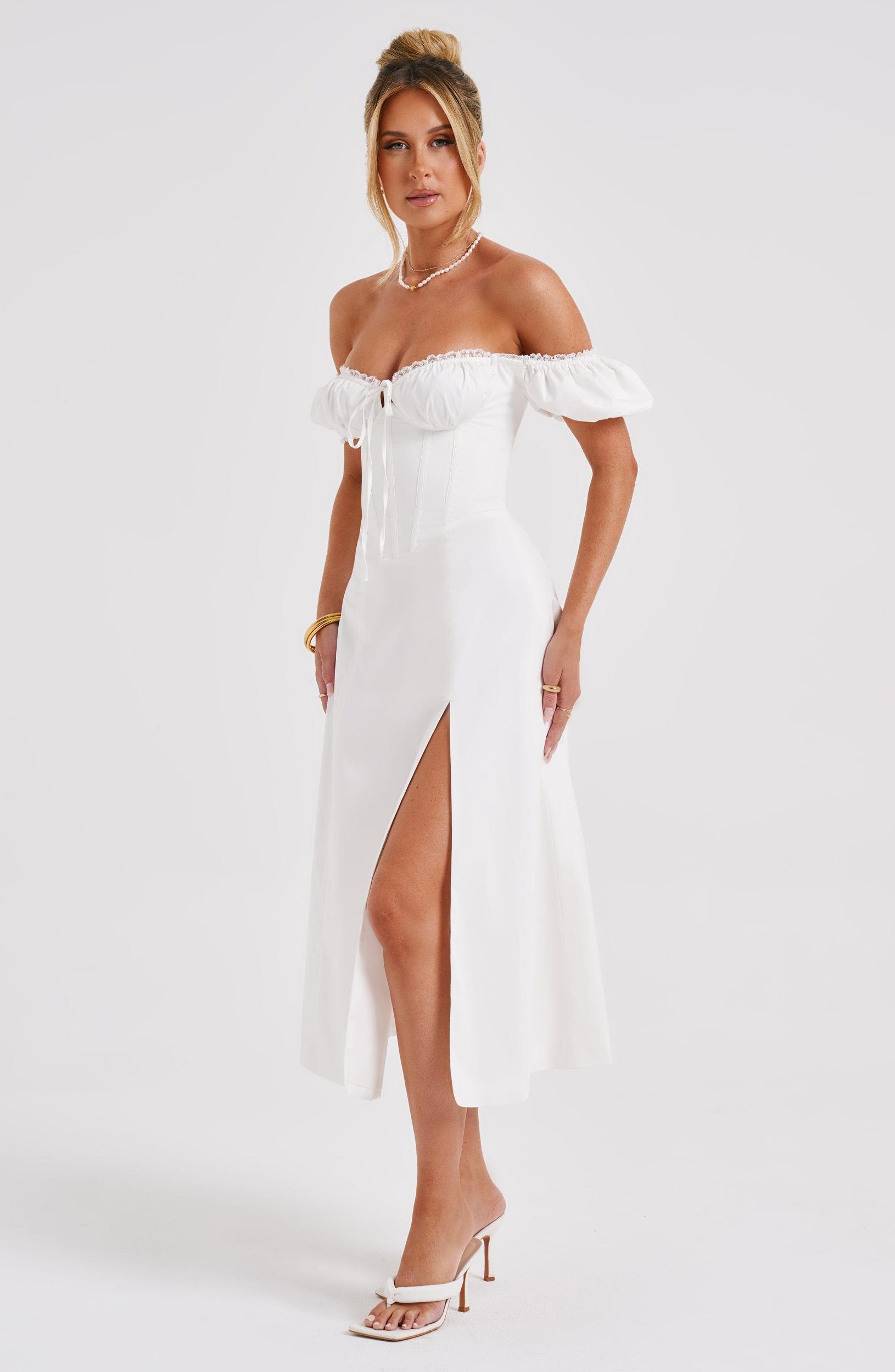 Courtney Midi Dress - Ivory Product Image