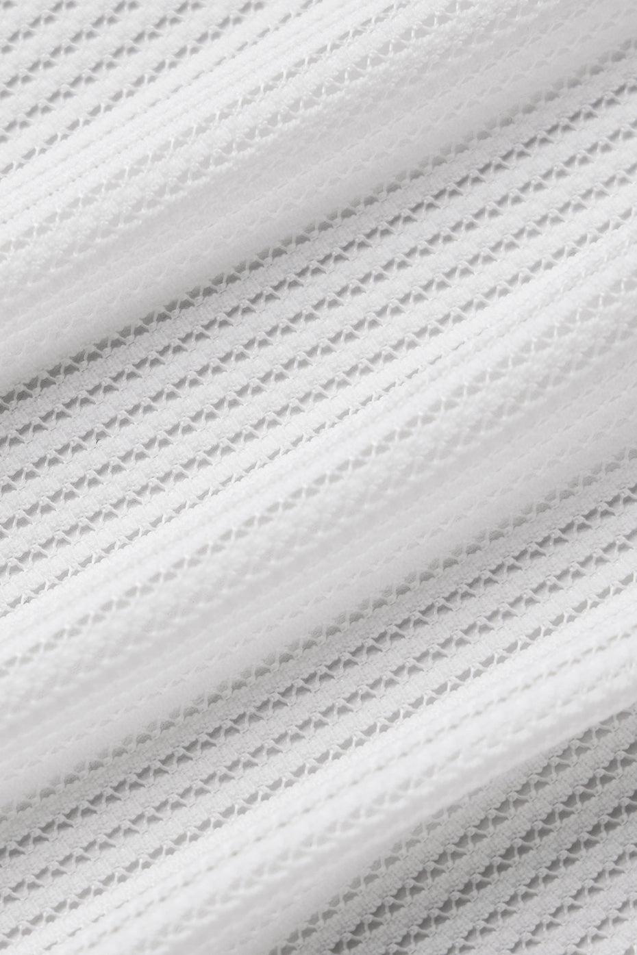 Striped Mesh Tropical Nights Flare Pant - Ivory Female Product Image