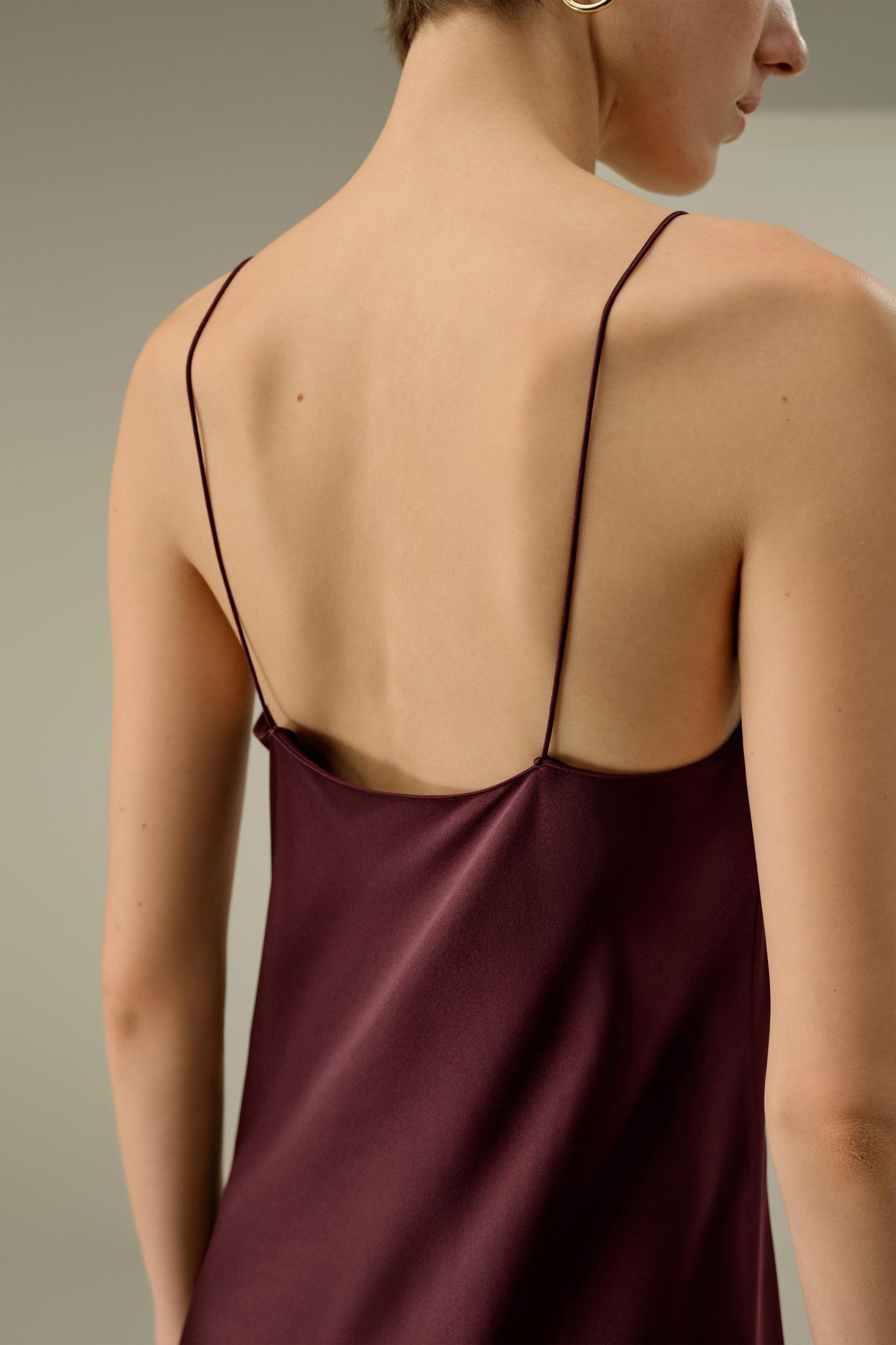 U-Neck Minimalist Slip Dress Product Image