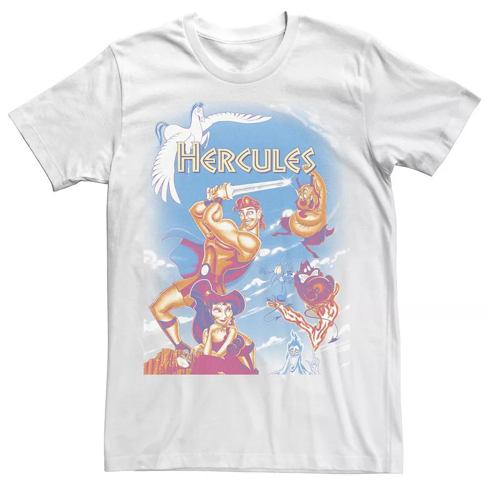 Big & Tall Disney Hercules Movie Poster DVD Cover Tee, Men's, Size: LT, White Product Image