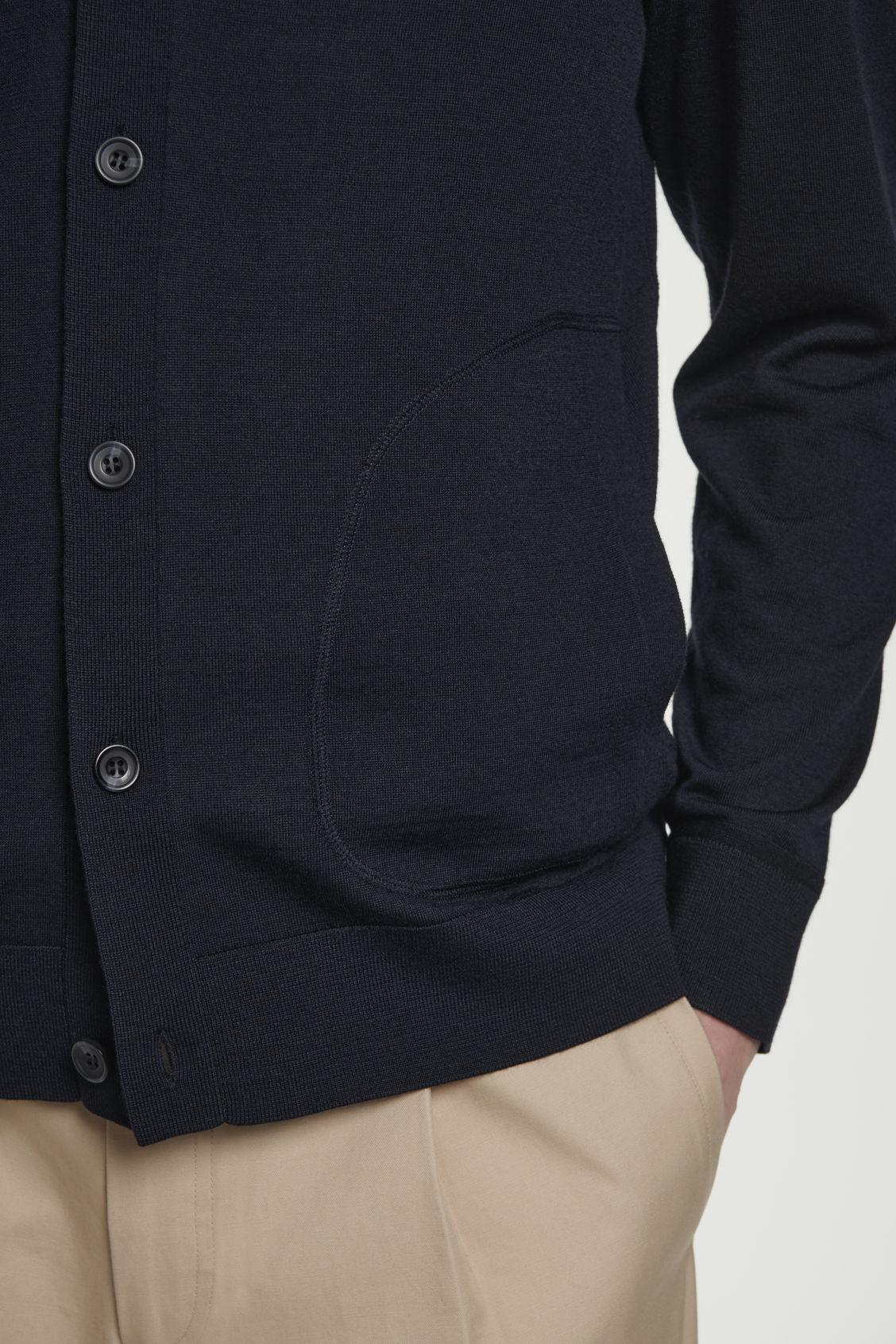 MERINO WOOL V-NECK CARDIGAN Product Image