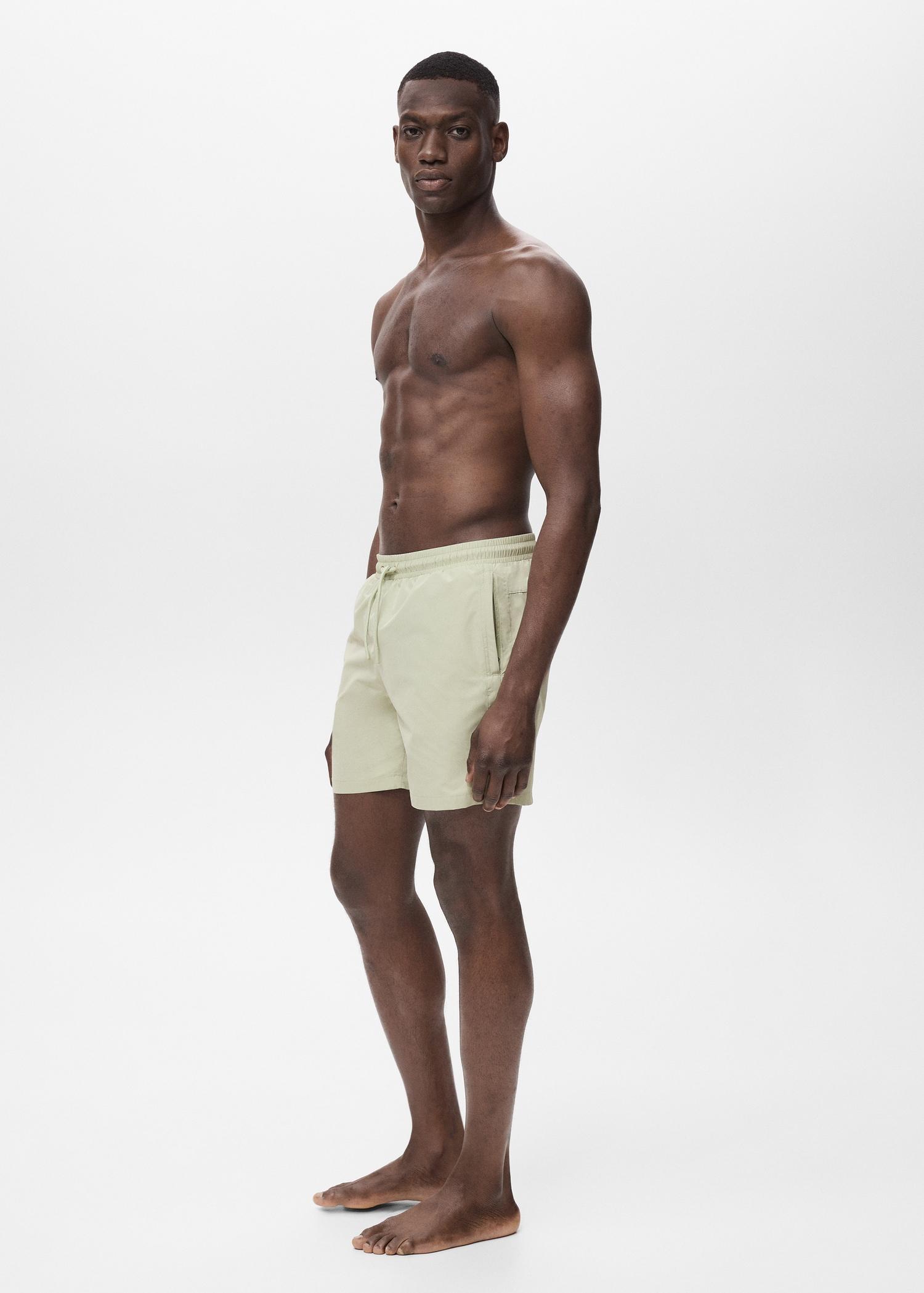 Swimsuit with zip pockets - Men | MANGO USA Product Image
