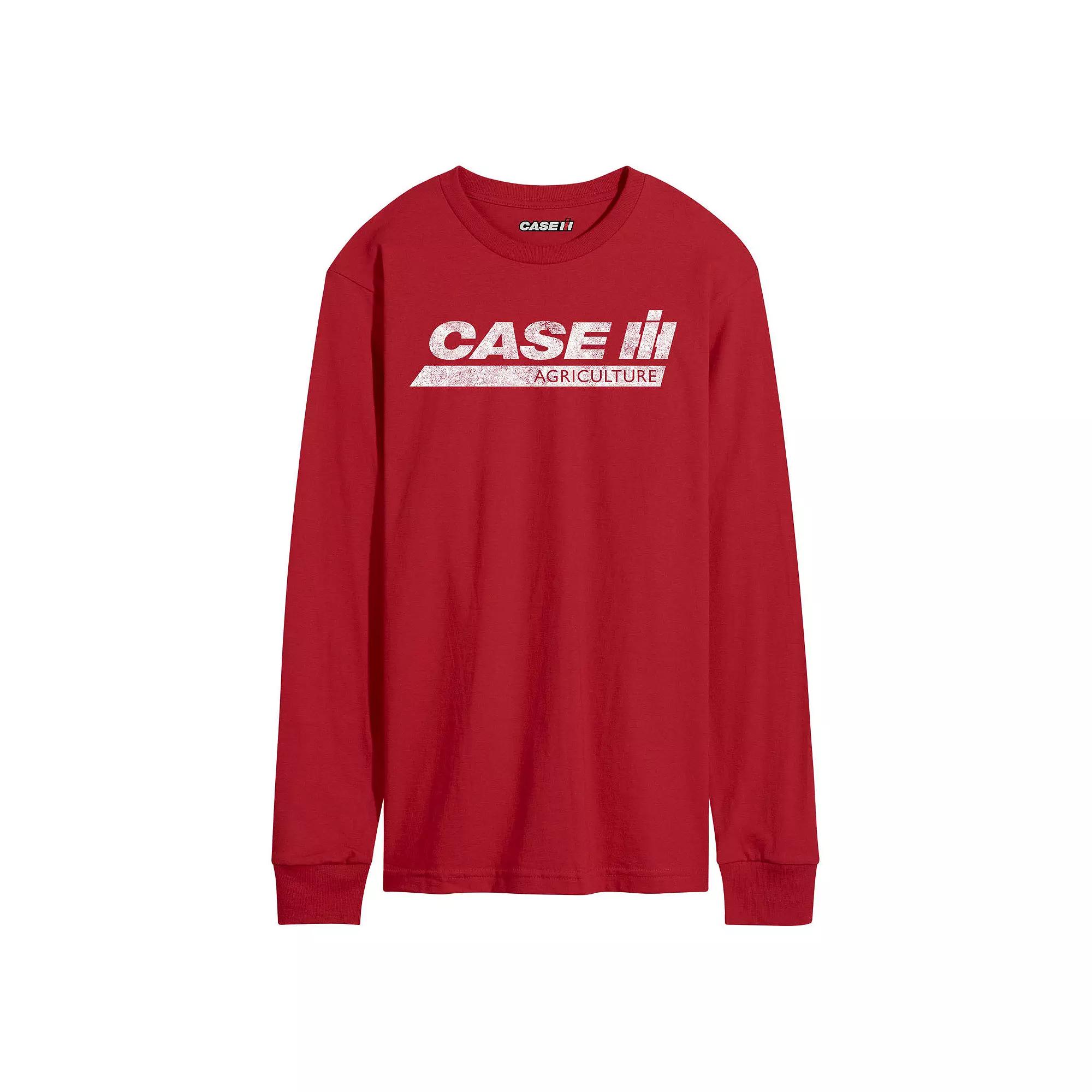 Men's Case IH Logo Distressed Long Sleeve,  Product Image