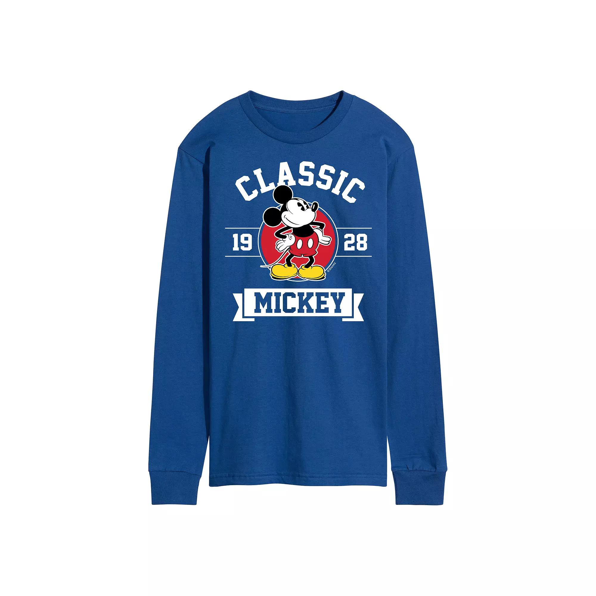 Disney's Mickey Mouse Men's Classic 1928 Long Sleeve Graphic Tee,  Product Image