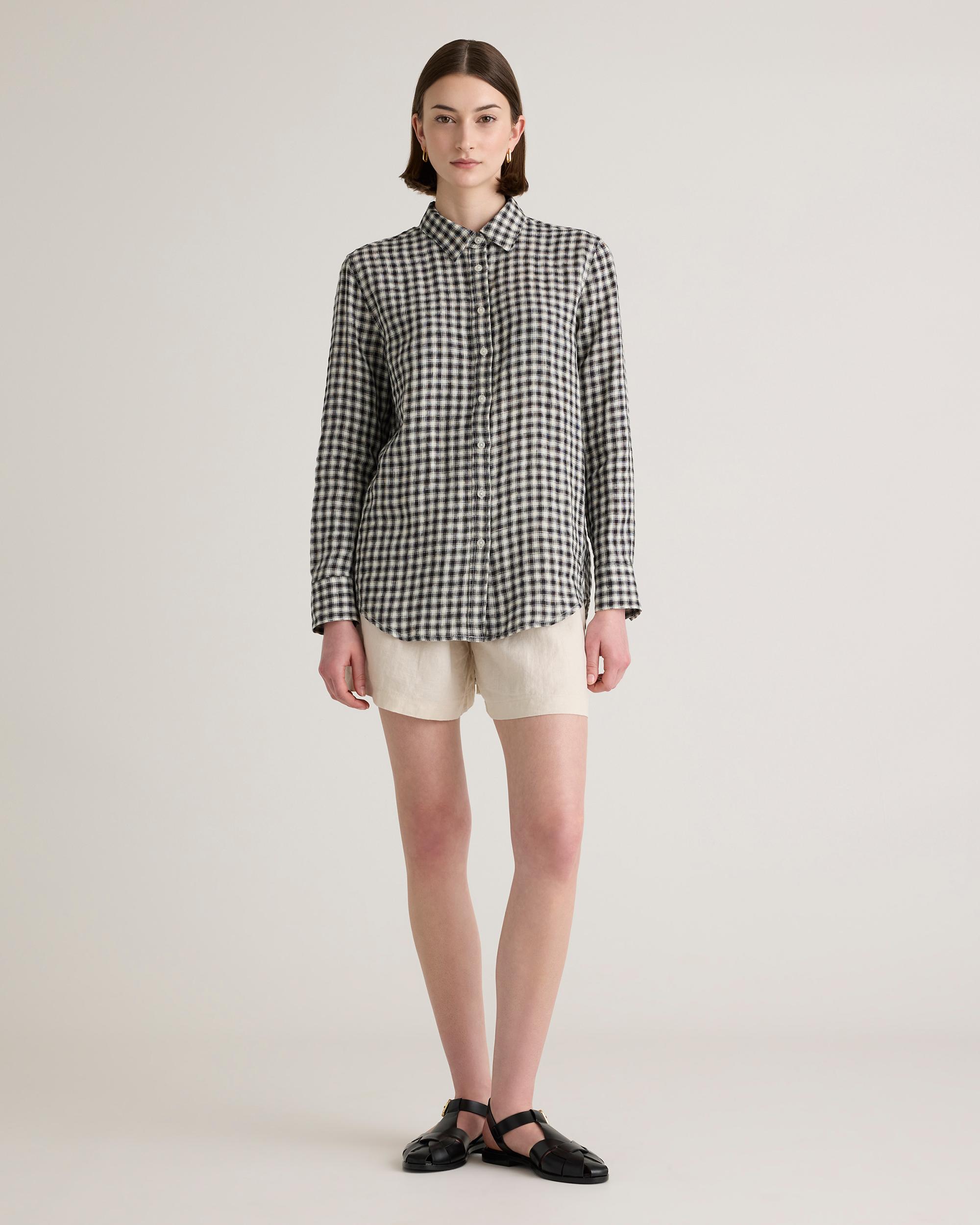 Quince | Women's 100% European Linen Long Sleeve Shirt Size XL Product Image