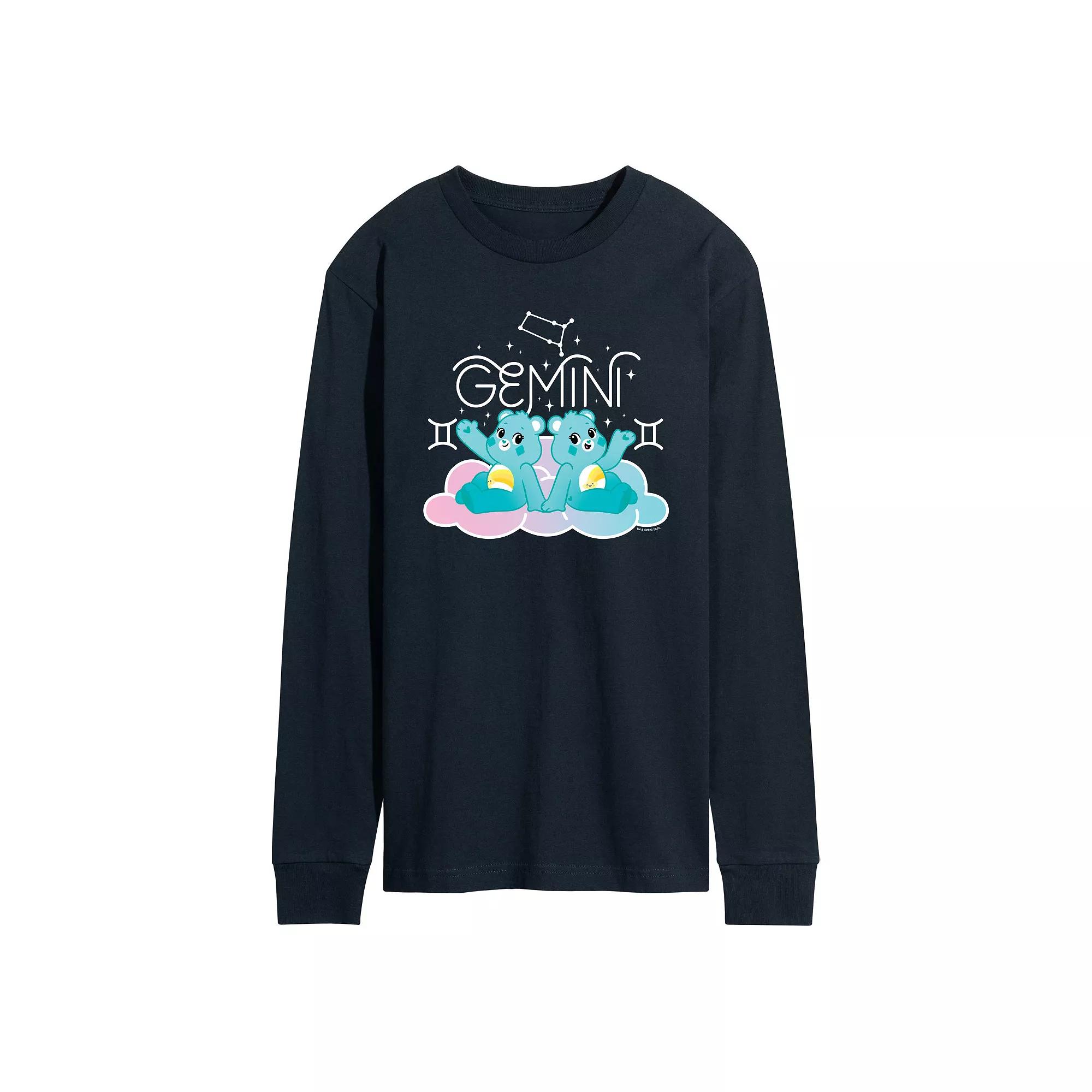 Men's Care Bears Gemini Long Sleeve Graphic Tee,  Product Image