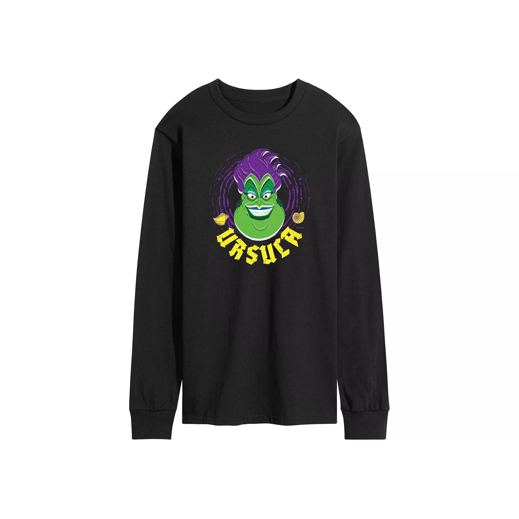 Disney Villains Ursula Men's Long Sleeve Graphic Tee,  Product Image
