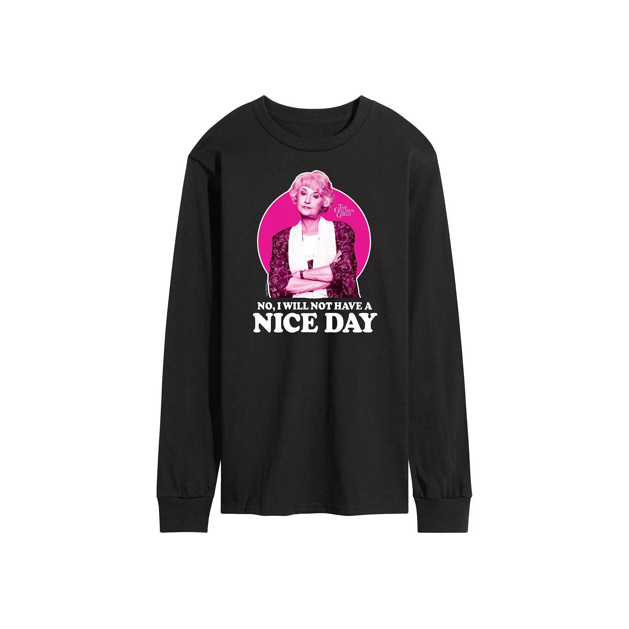 Men's Golden Girls Have Nice Day Long Sleeve Tee,  Product Image