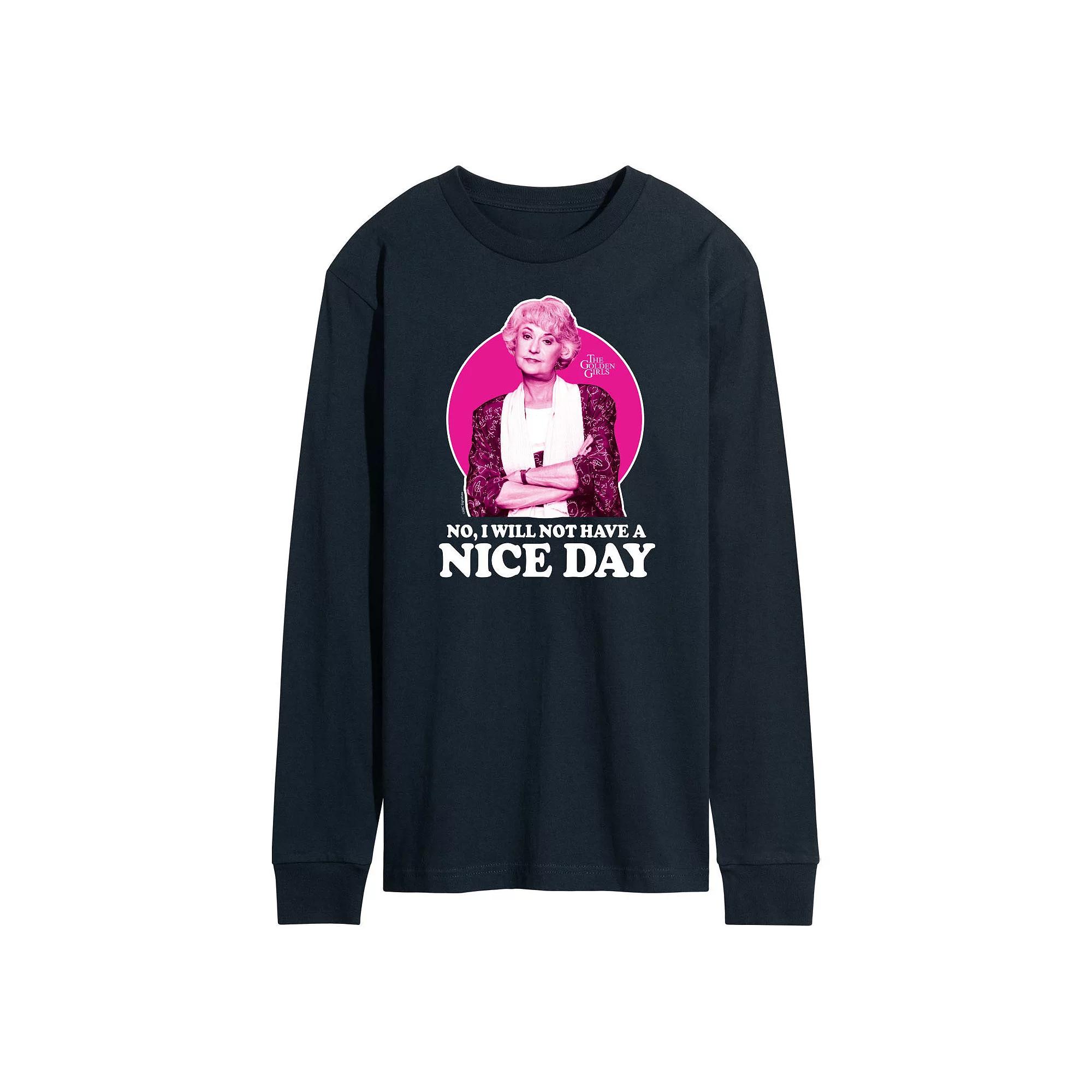 Men's Golden Girls Have Nice Day Long Sleeve Tee,  Product Image