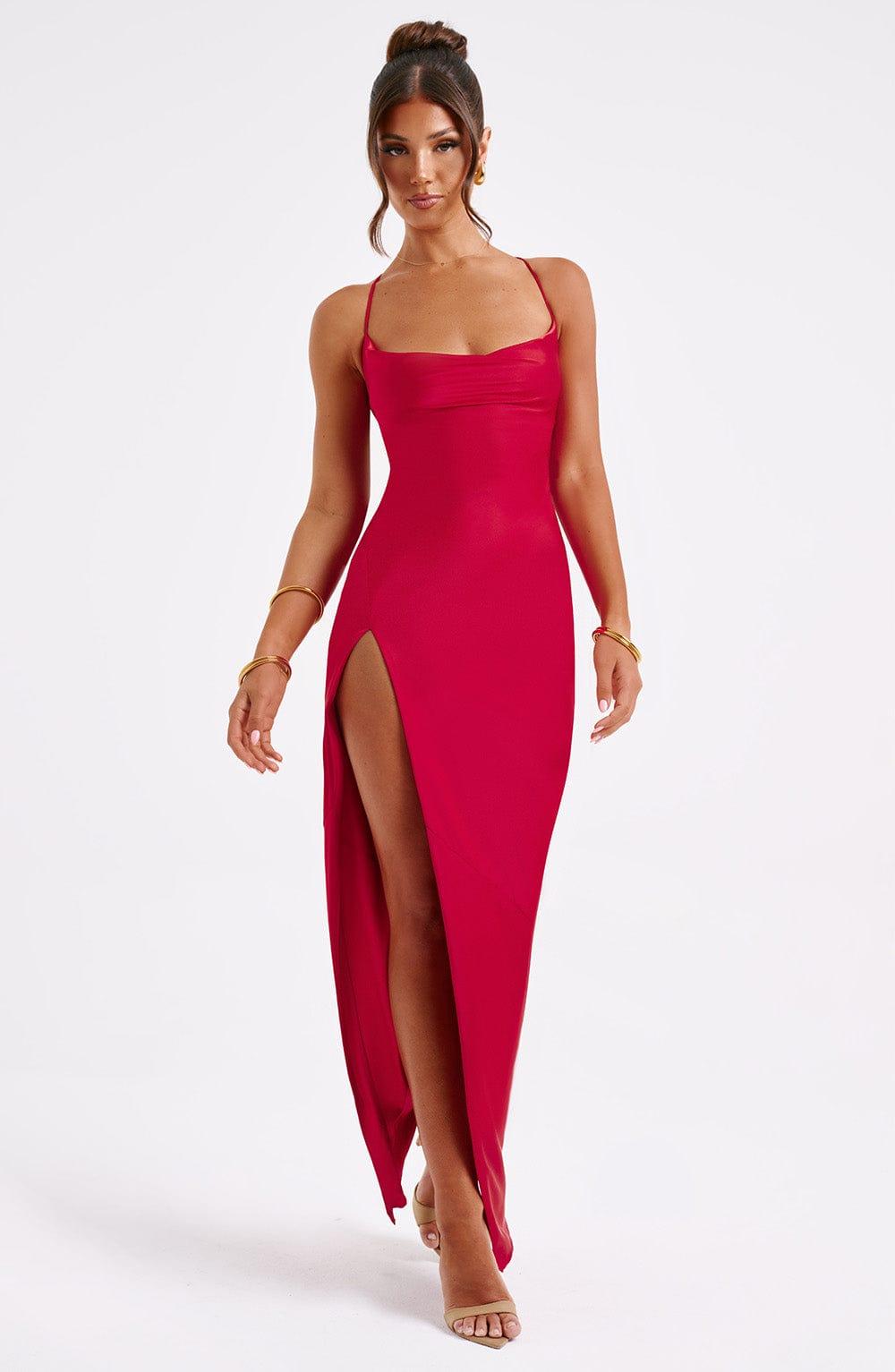 Misha Maxi Dress - Red Product Image