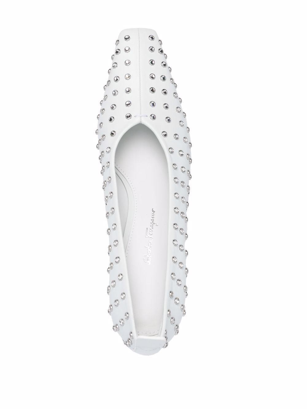 F-heel rhinestone pumps Product Image