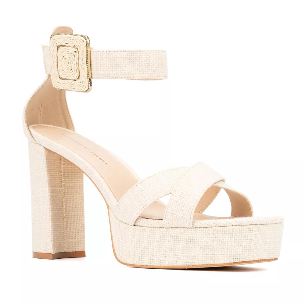 Fashion to Figure Layla Women's Wide Width Dress Sandals,  Product Image