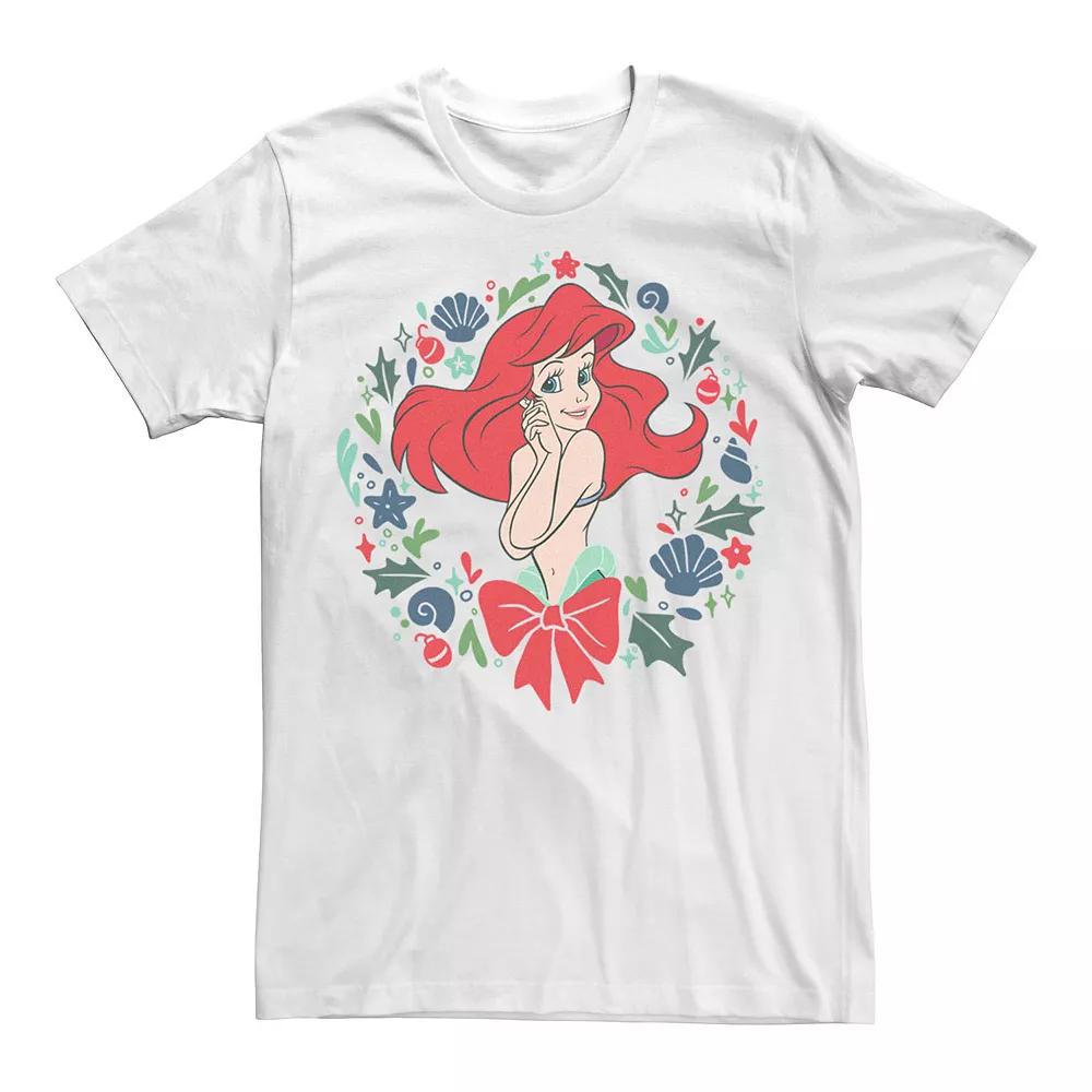 Disney's The Little Mermaid Ariel Seashell Wreath Men's Tee,  Product Image