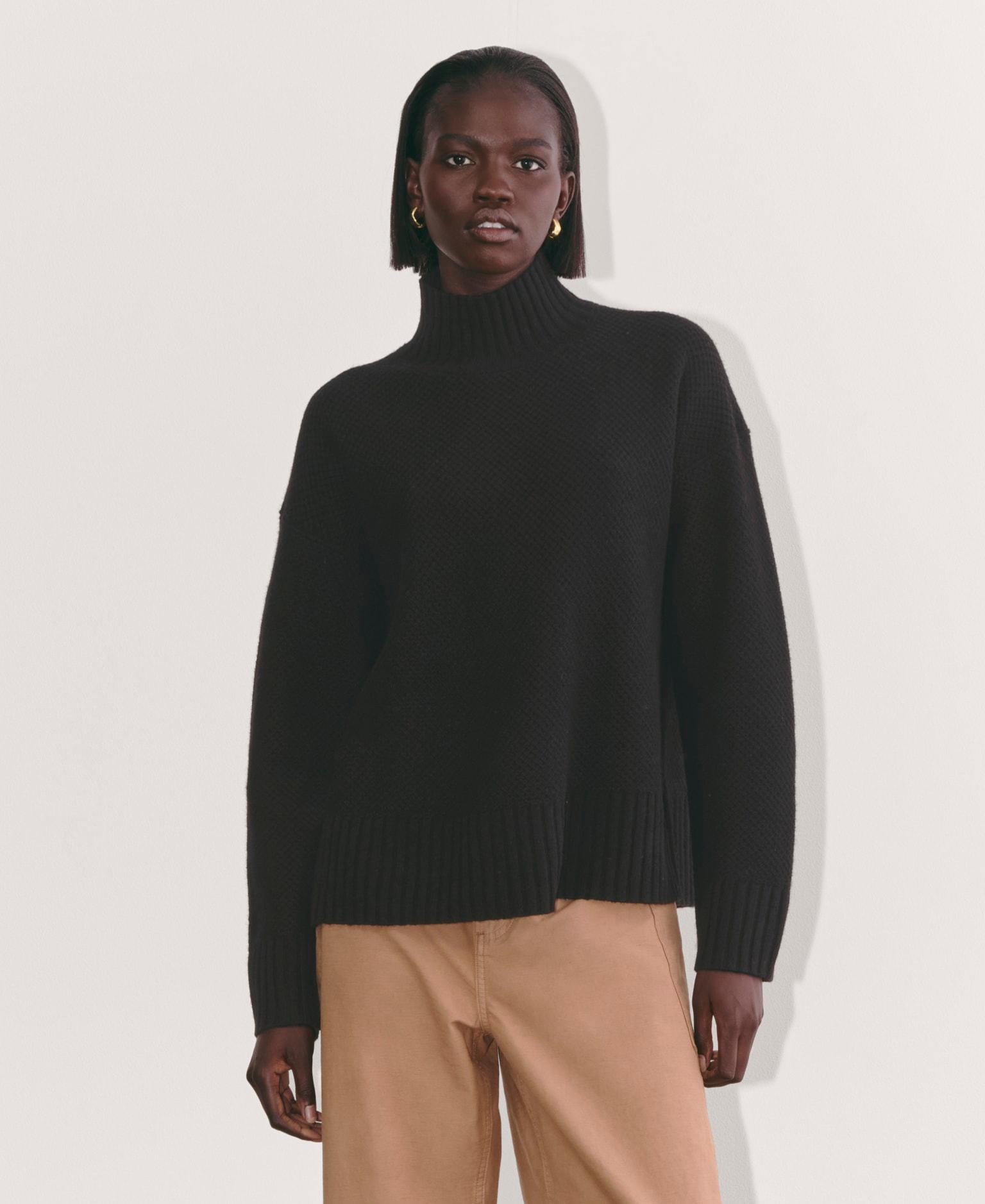 Womens Honeycomb Funnel Neck in Wool Cashmere Sweater by Everlane Product Image