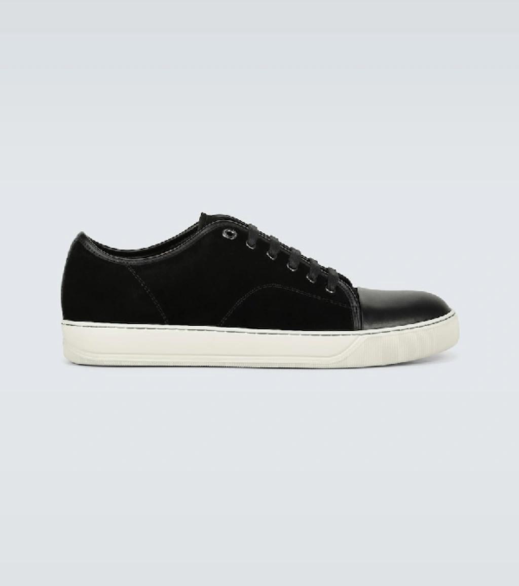 Black DBB1 Suede & Patent Leather Sneakers Product Image