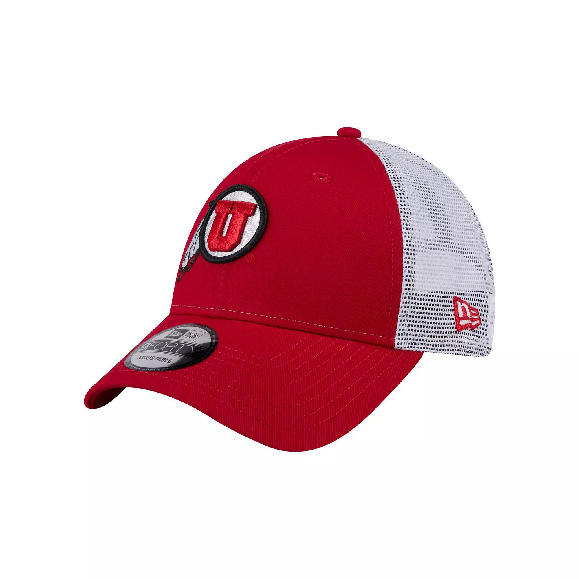 Men's New Era Red Utah Utes Trucker 9FORTY Adjustable Hat, Ute Red Product Image