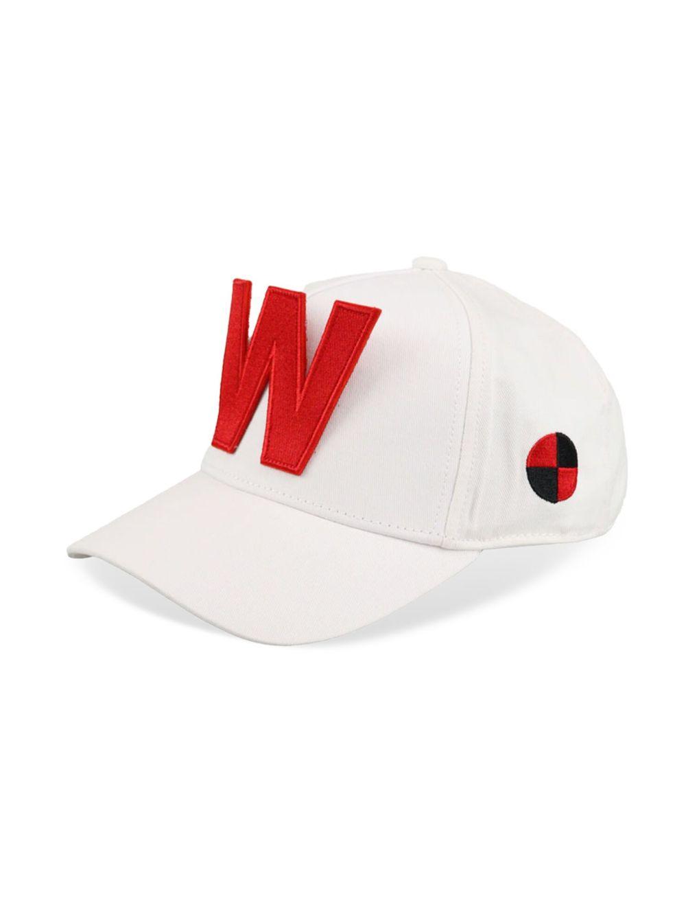 W embroidered cotton cap Product Image