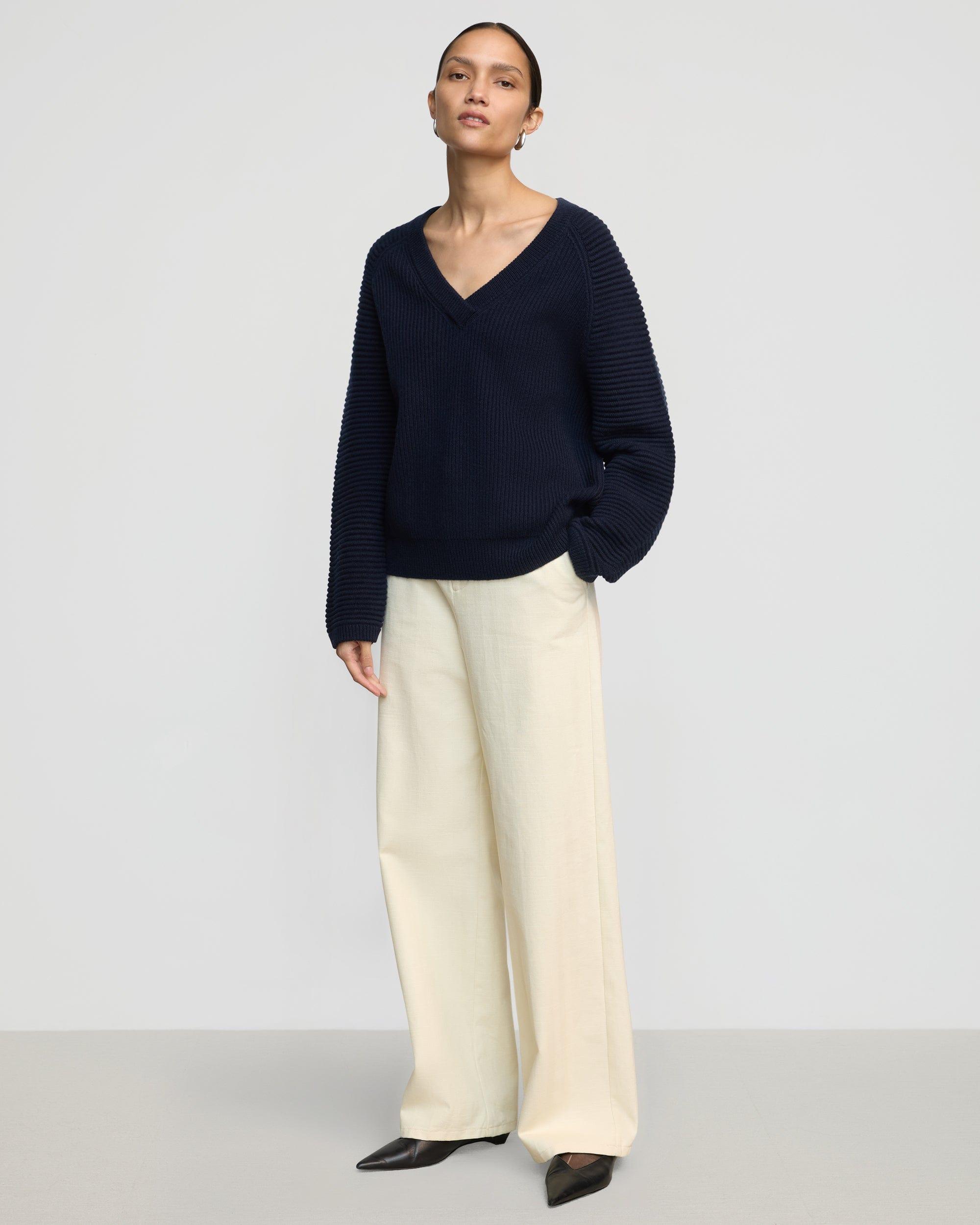 Malala Organic Cotton-Wool Ottoman Sweater Product Image