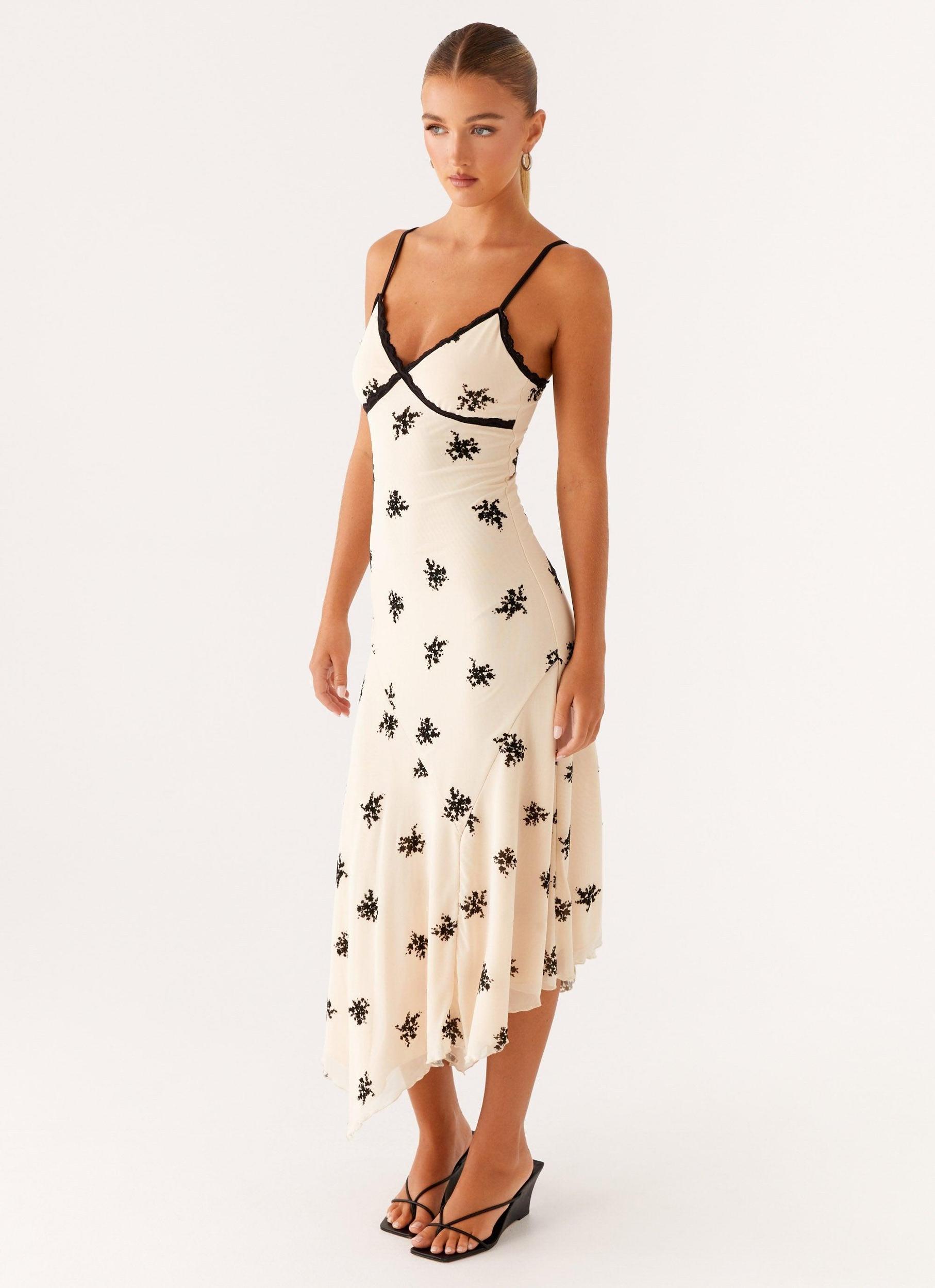 Amelia Midi Dress - Nude Product Image