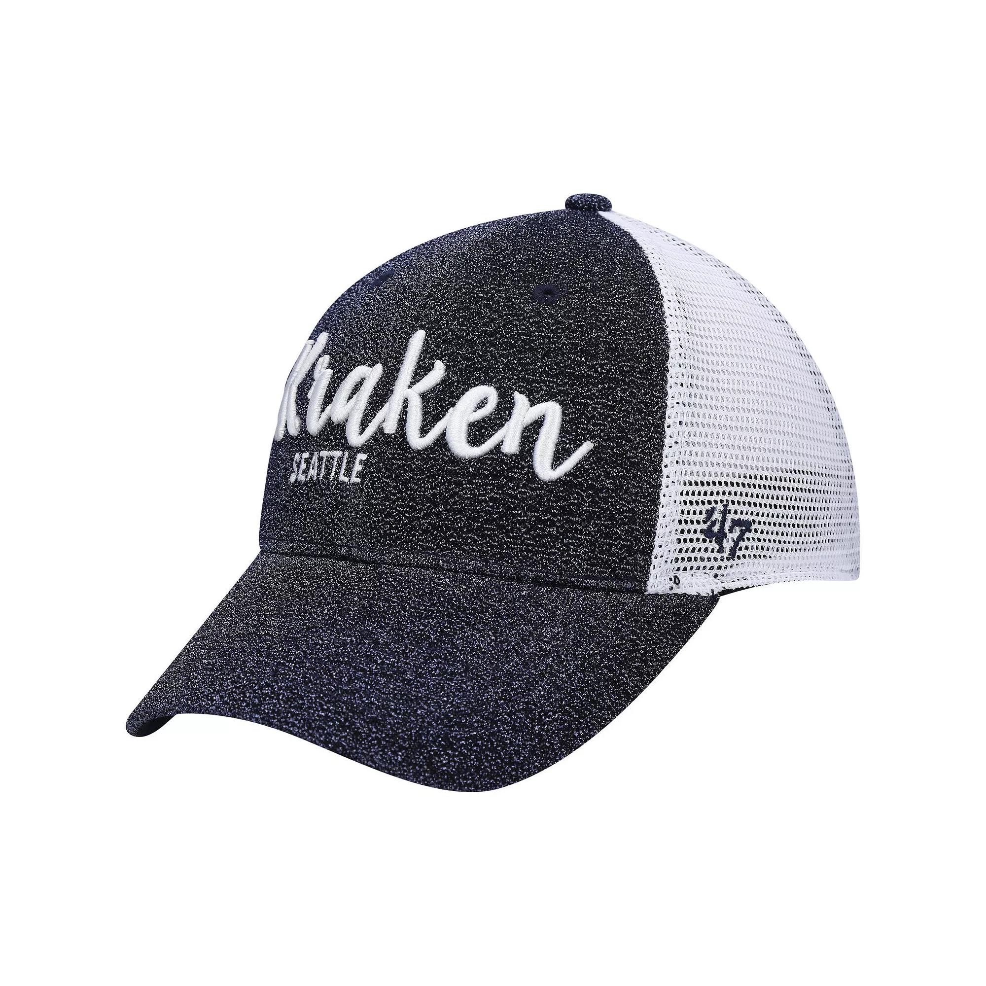 Men's '47 Deep Sea Blue Seattle Kraken Encore MVP Trucker Snapback Hat, Krk Blue Product Image