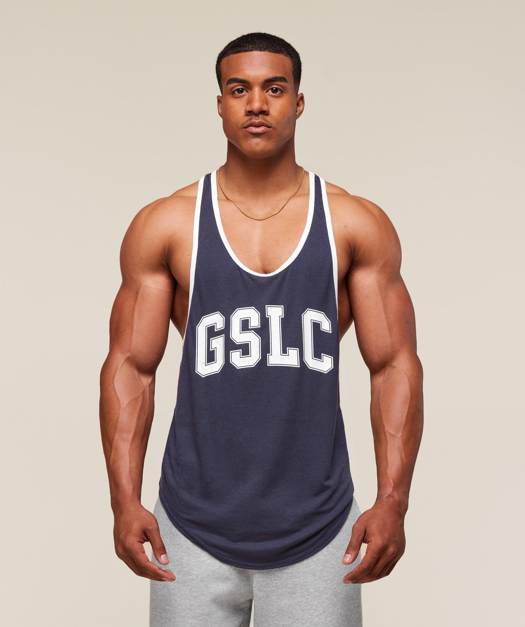 Gymshark GSLC Ringer Stringer - Heavy Blue Male Product Image