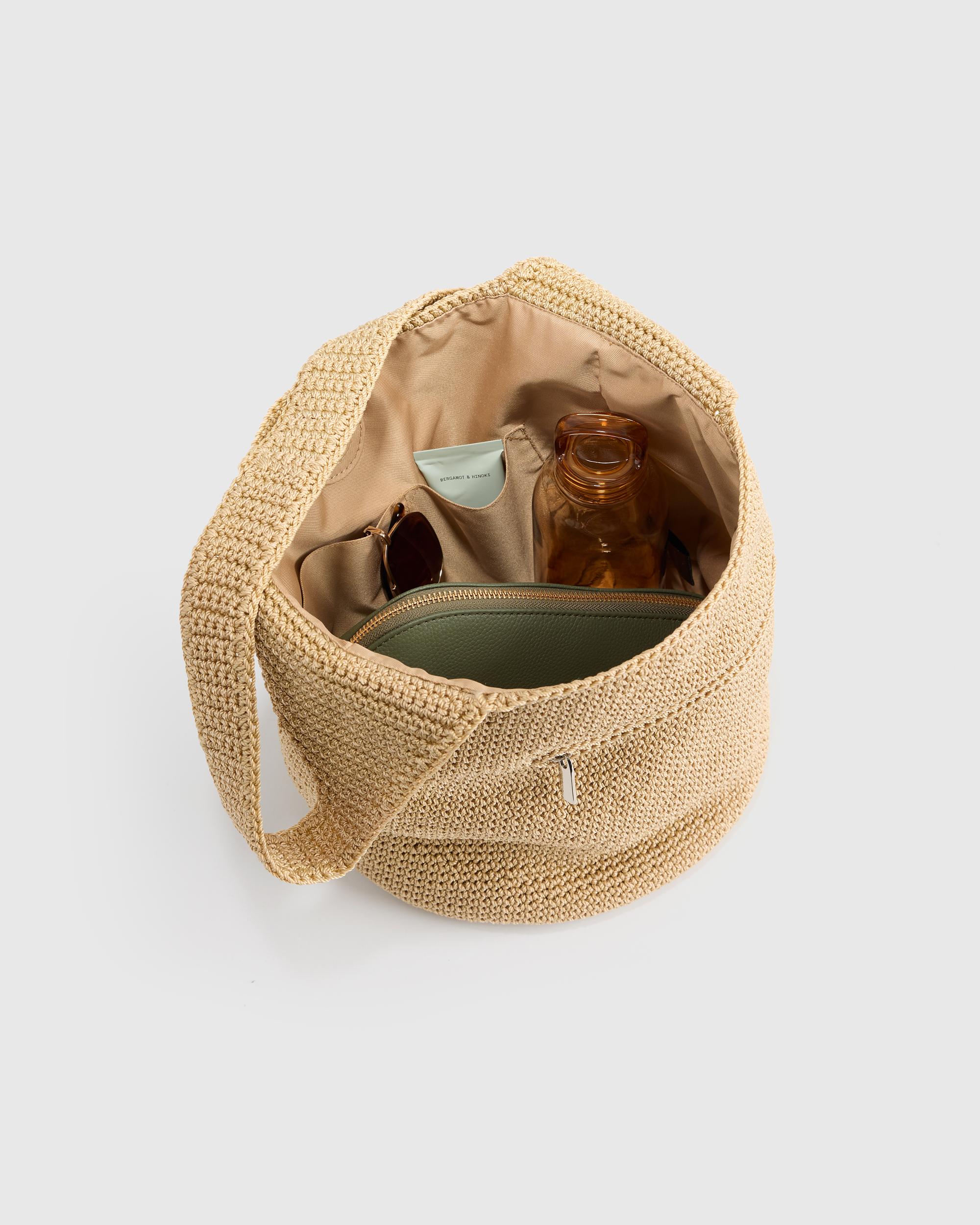 Quince | Women's Hand Crochet Hobo Shoulder Bag Recycled Polyester Product Image