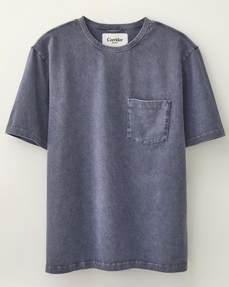 Garment Dye Tee - Washed Navy Product Image