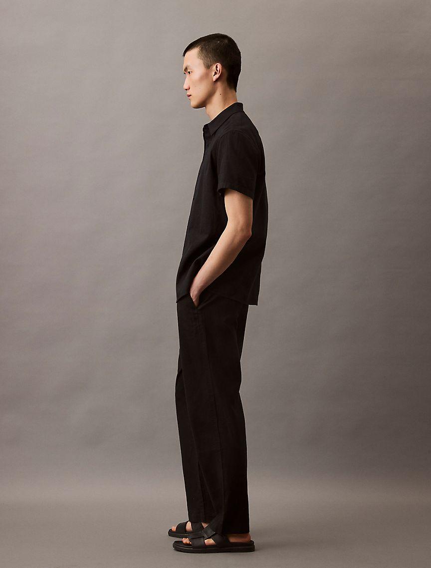 Linen Cotton Pull-On Pants Product Image