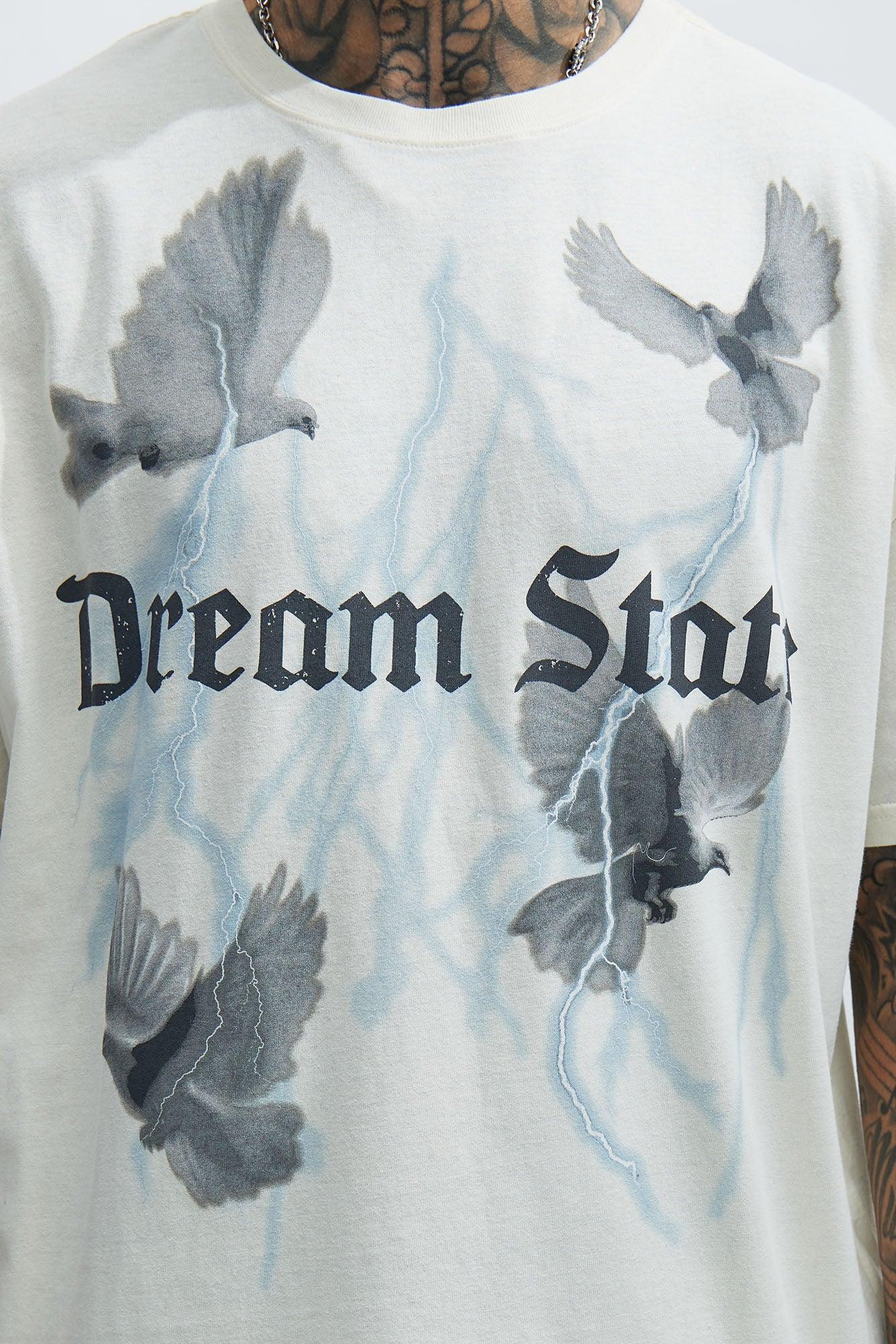 Dream State Oversized Short Sleeve Tee - White Product Image