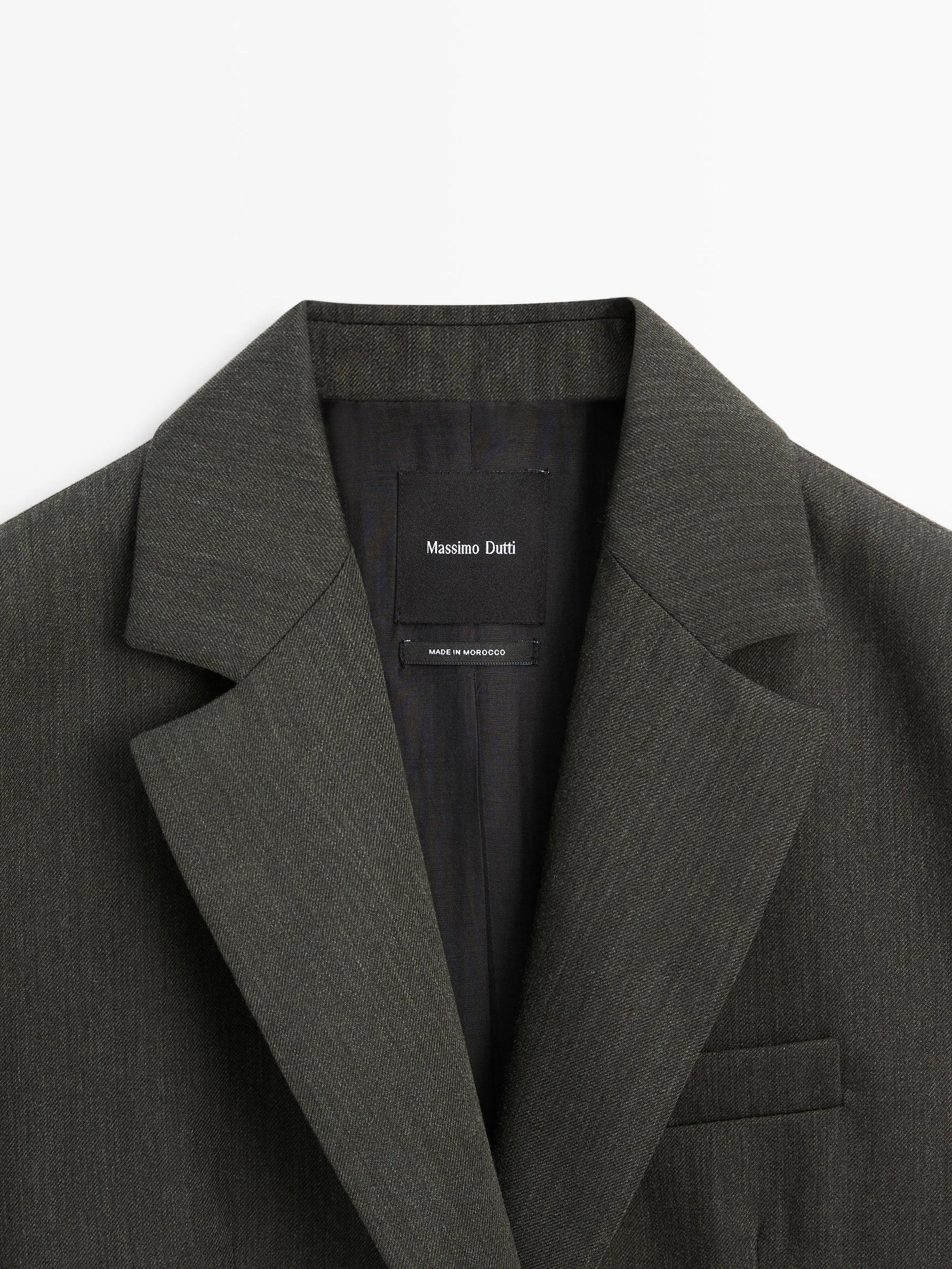 100% wool two-button blazer Product Image