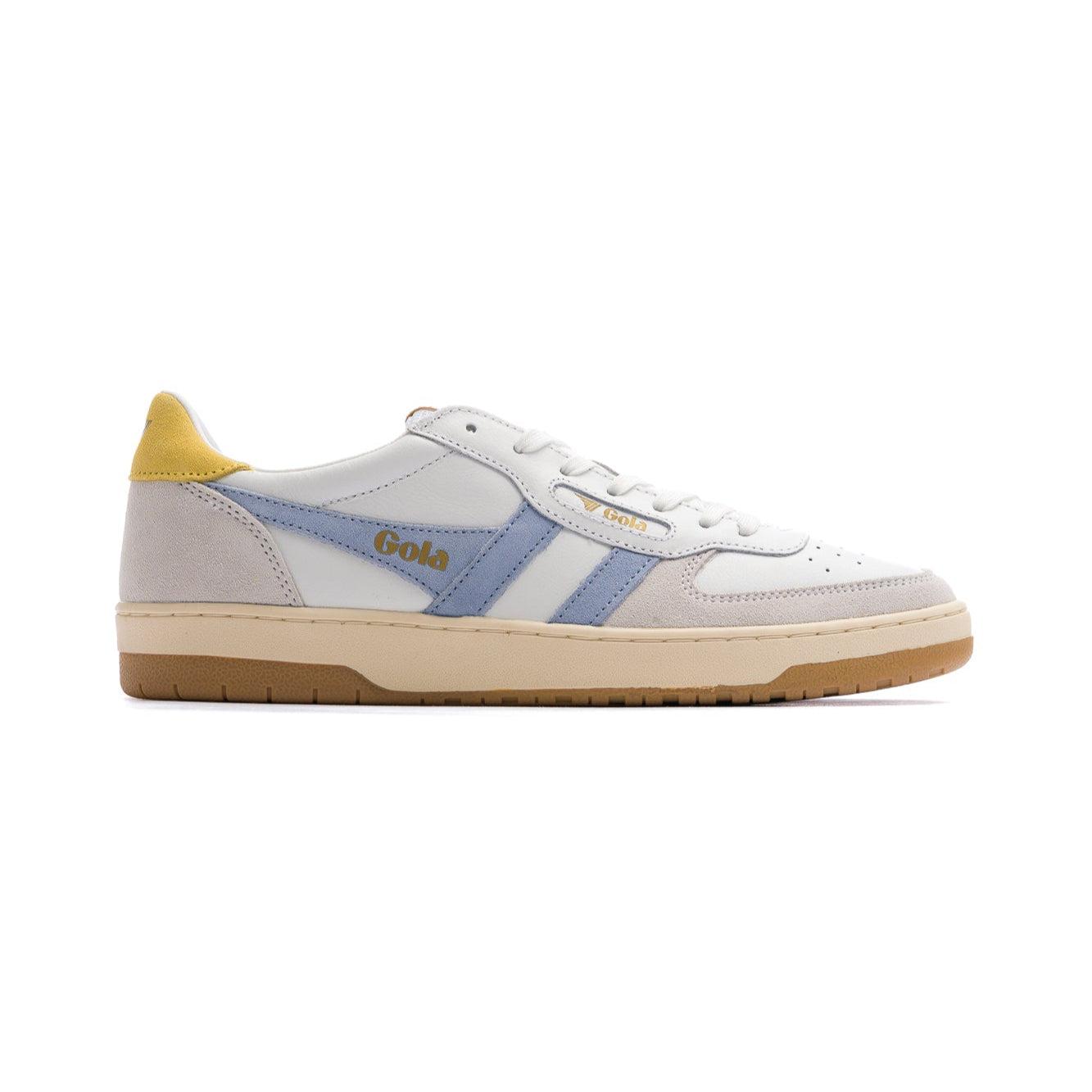 Gola Classics Women's Hawk Sneakers - White/Air/Pollen Product Image