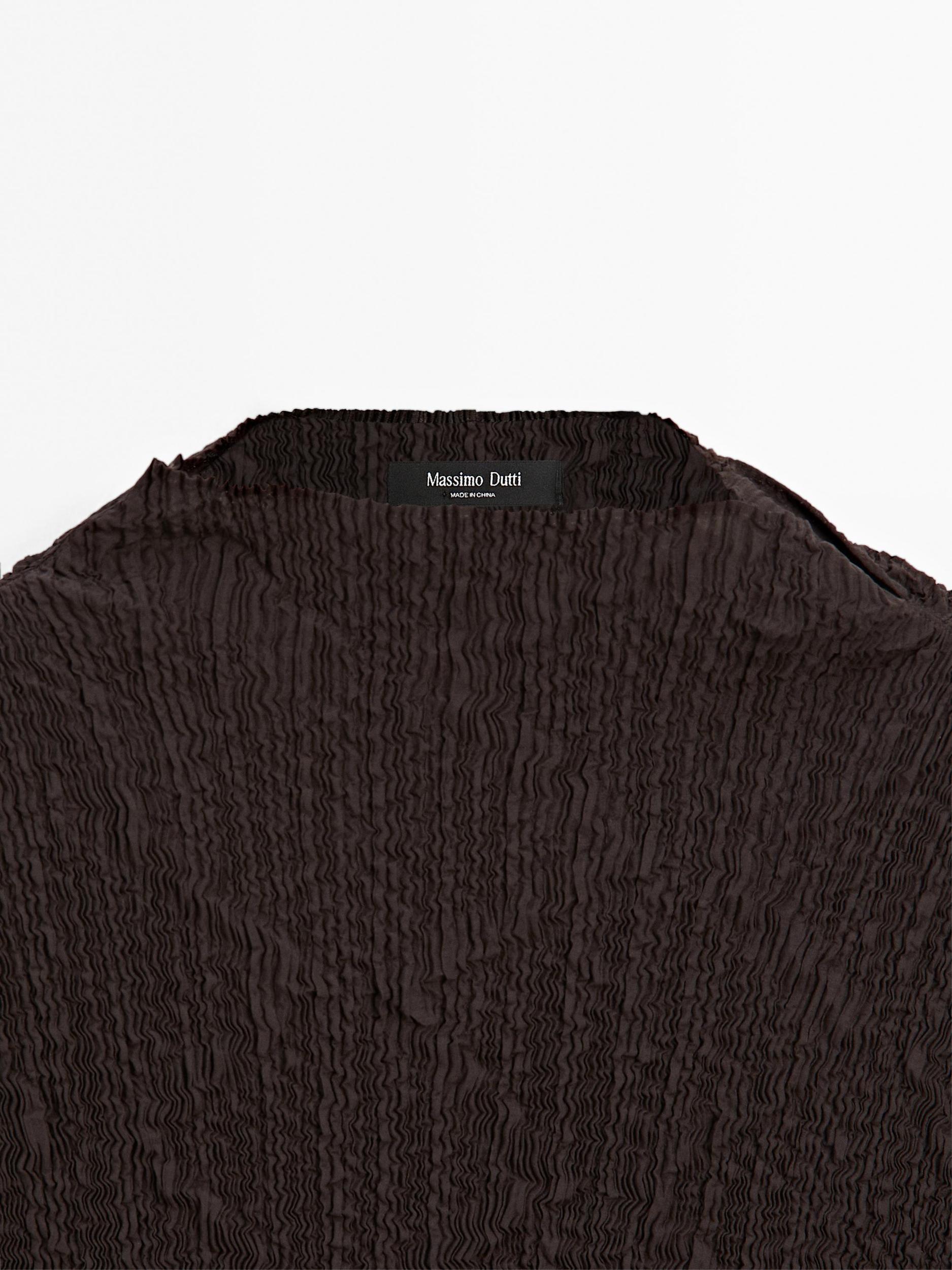 Long pleated stretch dress Product Image