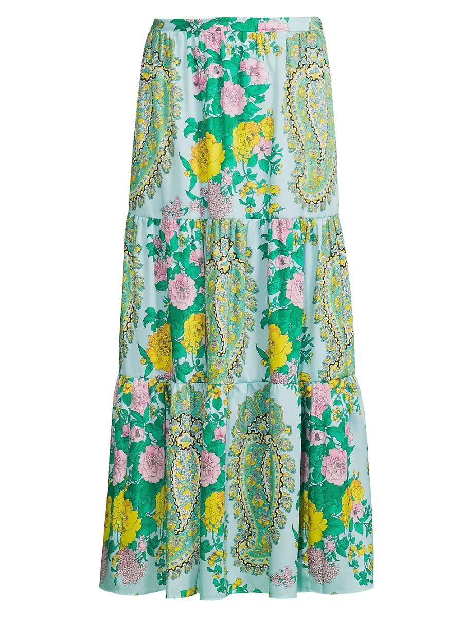 Womens Jeanette Printed Maxi Skirt Product Image