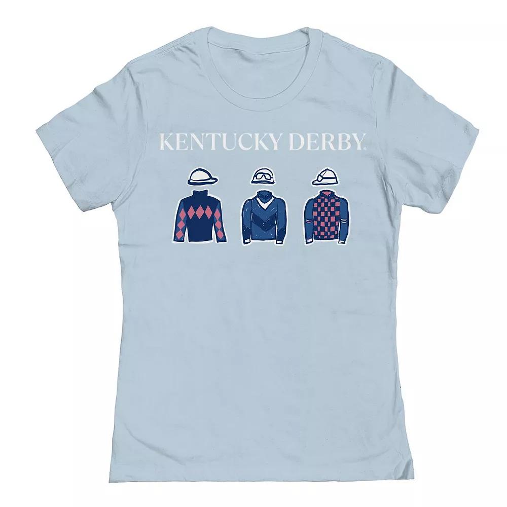 Juniors' Rider Clothes Pattern Heather Gray Kentucky Derby Graphic T-Shirt, Women's,  Product Image