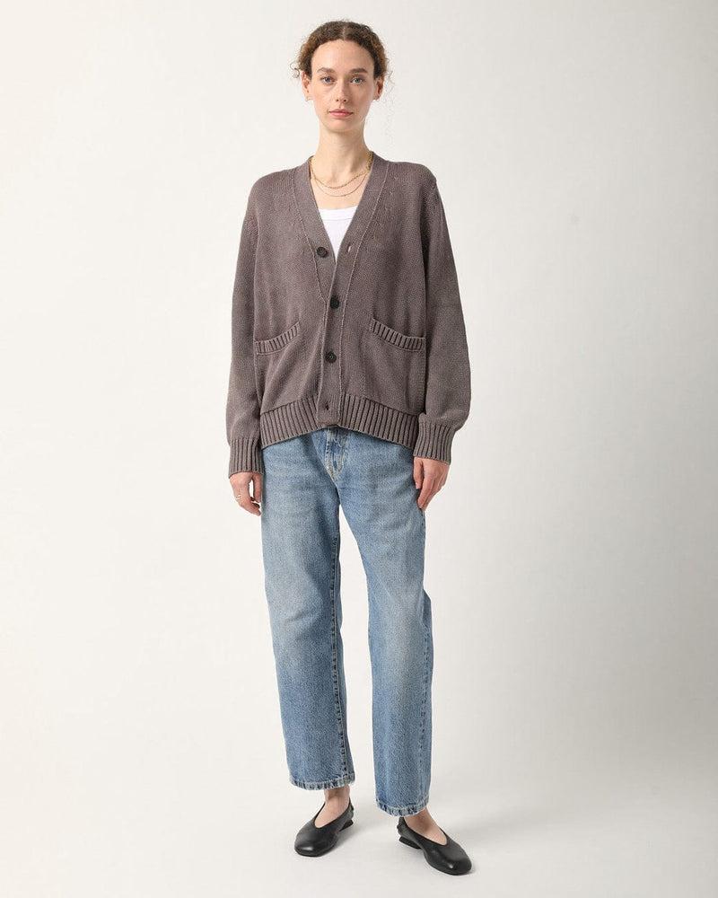 Acid Wash Cardigan - Black Product Image