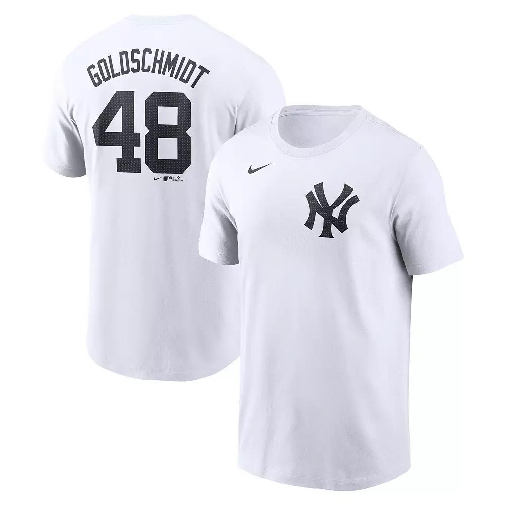 Men's Nike Paul Goldschmidt White New York Yankees Fuse Name & Number T-Shirt,  Product Image