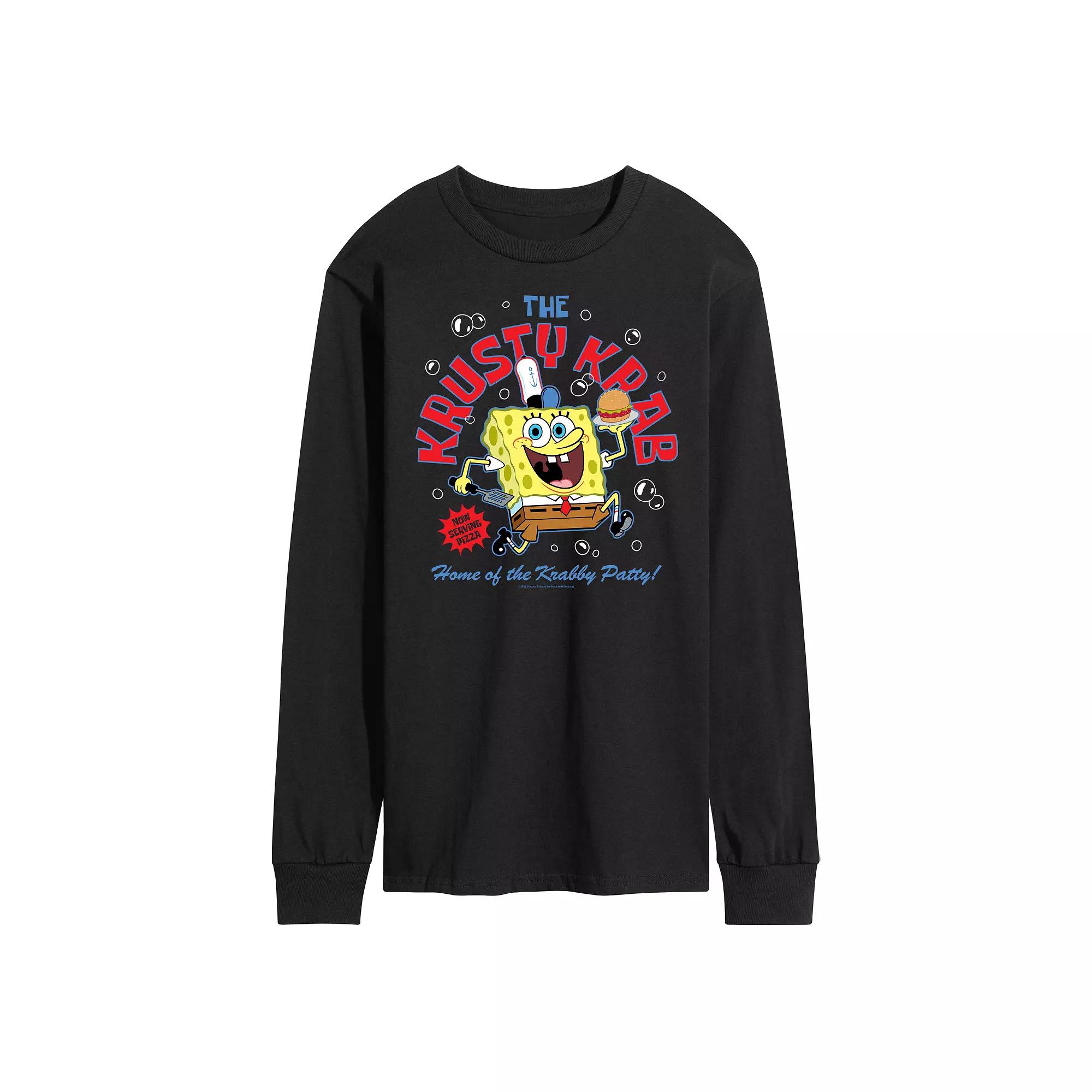 Men's Nickelodeon SpongeBob Squarepants Krusty Krab Long Sleeve,  Product Image